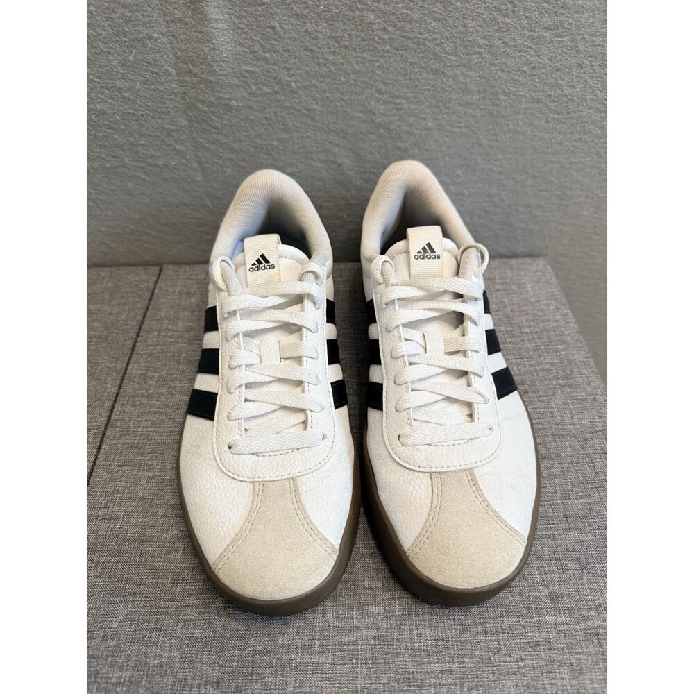 Women’s Size 7.5 - adidas VL Court 3.0 White Black Gum *Run Big Size Down* - Picture 2 of 9